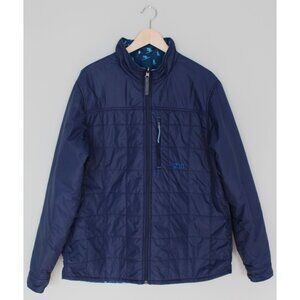 STIO Reversible Snowboard Ski Print Microlight Quilted Jacket Size L